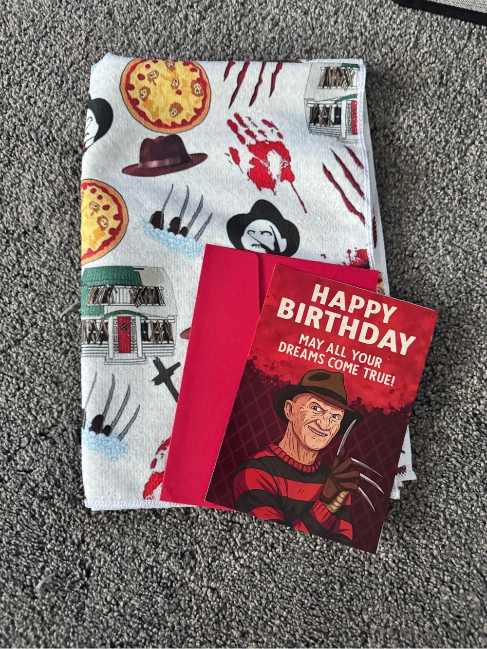Horror Birthday Card — Red